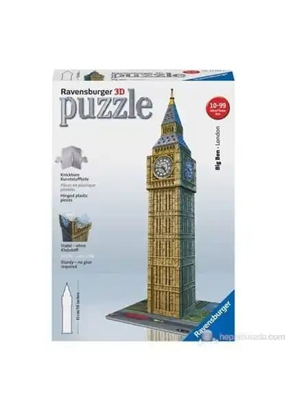 Ravensburger 3 Boyutlu Big Ben Puzzle 216 Parça Yüksek Kaliteli Dekoratif Model