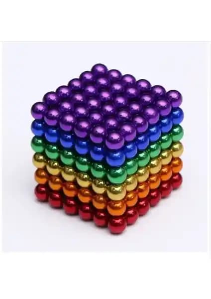 Realx Renkli Manyetik Mıknatıs Toplar 5mm Yaratıcılığı Destekleyen Eğlence Seti
