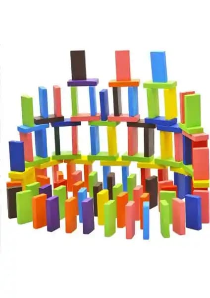 Renkli Domino Taşlar 360 Parça ile Çocukların Yaratıcılığını ve El Becerilerini Geliştiren Eğlenceli Oyun Seti