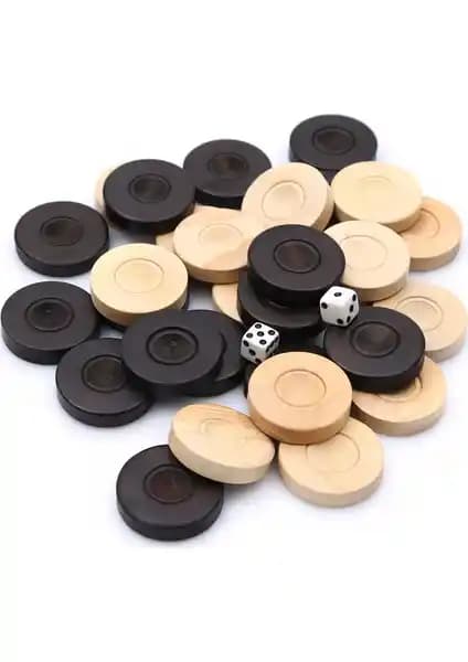 Şimşir Ağacından 35 mm Tavla Pulü El İşçiliğiyle Doğal ve Otantik Tasarım