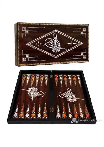 Star Antik Sedef Tavla Osmanlı Motifleriyle Geleneksel ve Estetik Masa Oyunu