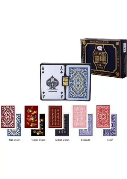 Star Plastik Iskambil Kartı 2'li: Dayanıklı ve Yıkanabilir Oyun Kartları