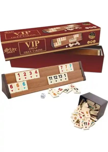Star Vip Ahşap Okey Takımı: Dayanıklı ve Estetik Tasarımıyla Öne Çıkan Oyun Seti