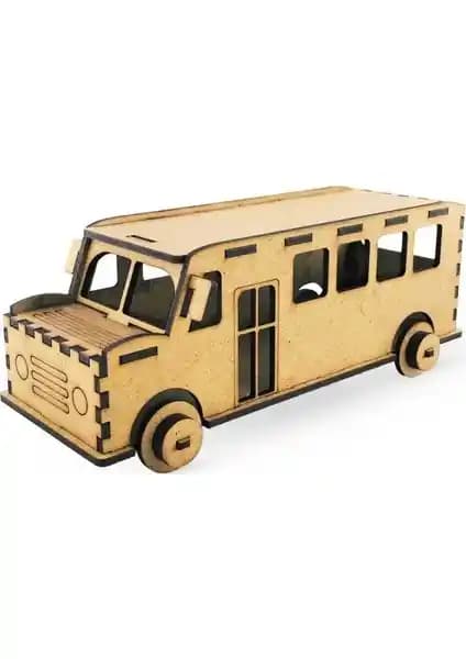 Südor Wood Ahşap Kendin Yap Maket Otobüs: Çocuklar İçin Eğitici ve Eğlenceli Bir Yapı Seti