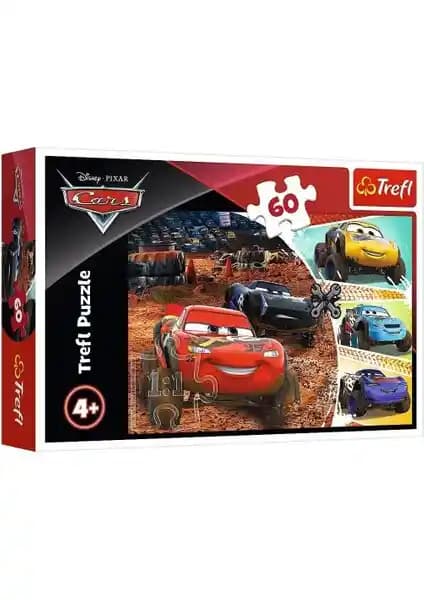 Trefl Lightning McQueen Çocuk Puzzle 60 Parça Eğitici ve Eğlenceli Oyun Deneyimi