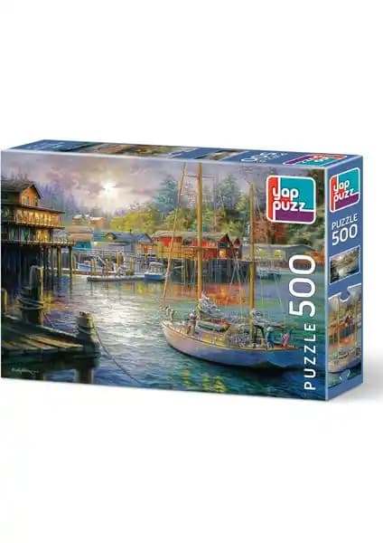 Yappuzz Balıkçı Kasabası 500 Parça Puzzle - Deniz ve Kıyı Temalı Zeka Geliştirici Oyun