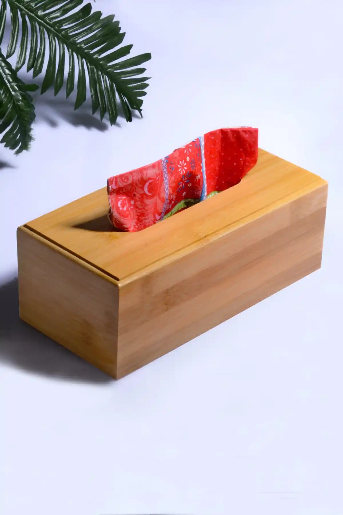 Bev Kitchen Bambu Z Peçetelik ve Kağıt Mendil Kutusu Seti: Doğal Masaüstü Düzenleyici