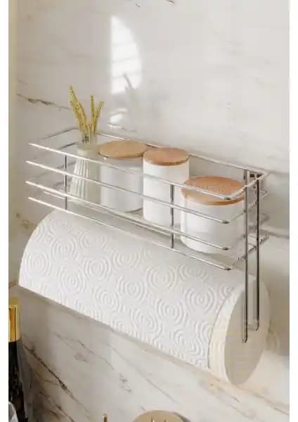 Boz Concept Home Yapışkanlı Paslanmaz Mutfak Rafı: Şık, Dayanıklı ve Çok Amaçlı Düzenleyici