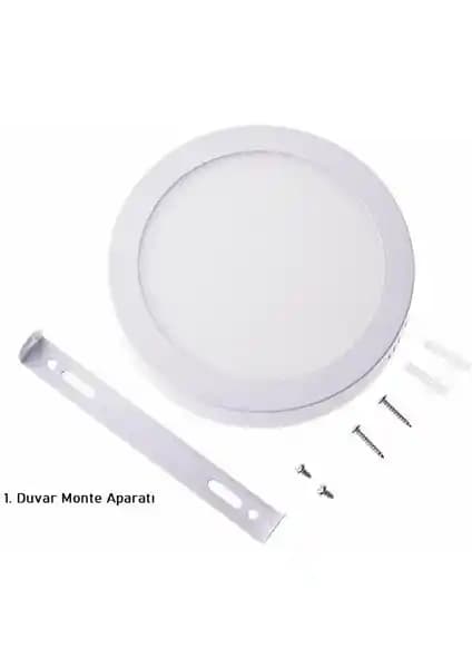 Cata Ct-5233 18W Sıva Üstü LED Armatürü Günışığı Tonunda İç Mekân Aydınlatması