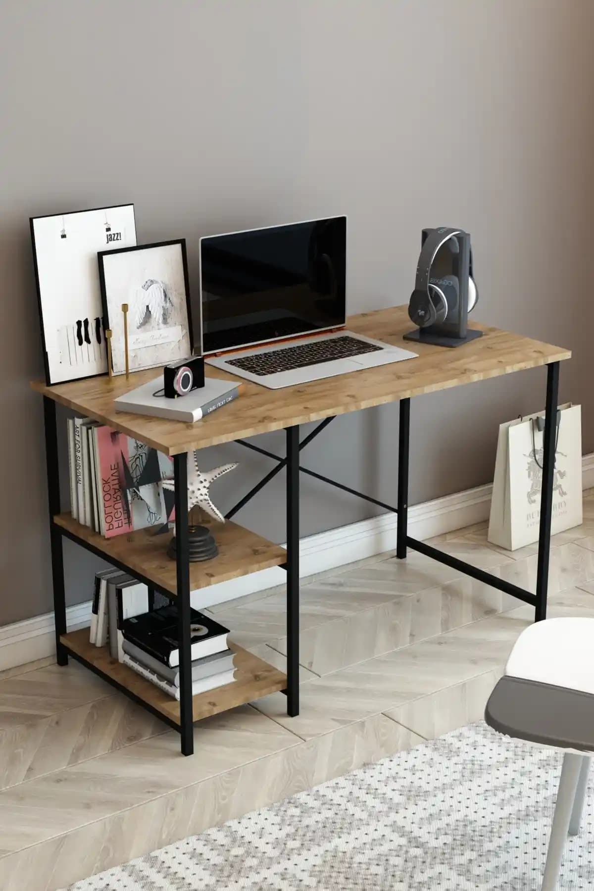 DizaynMotion 2 Raflı Çalışma Masası: Özellikler, Tasarım ve Kullanım Analizi Ev Ofis