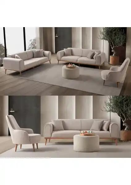 Edsy Home Rebull 3+3+1 Koltuk Takımı: Açılır Yataklı, Silinebilir Kumaş Özellikleri