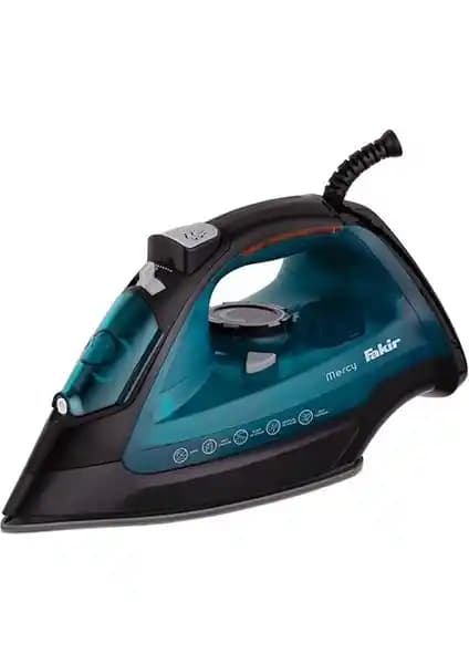 Fakir Mercy Mavi 2200 W Buharlı Ütü: Seramik Taban ve Kireç/Damlama Önleme Özellikleri