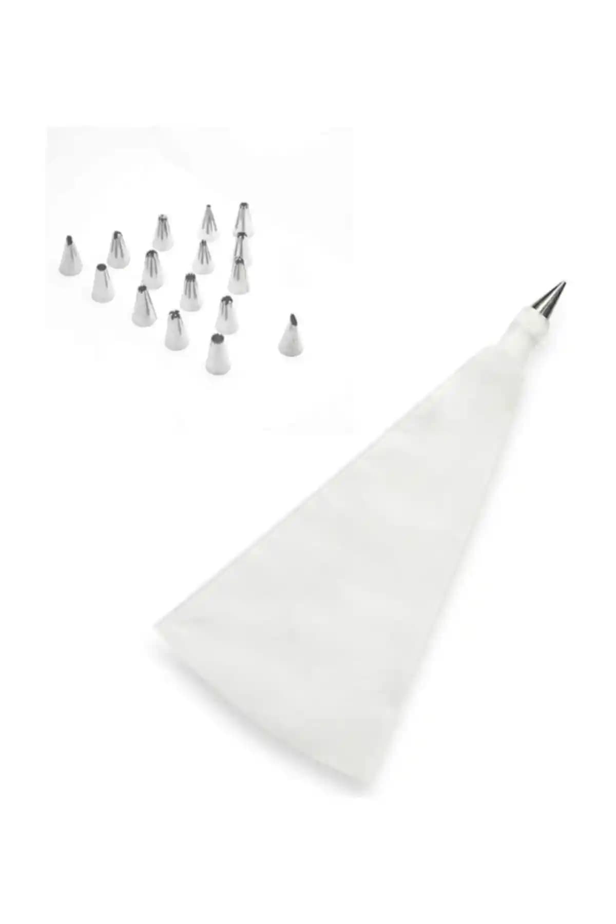 Gondol 6 Parça Krema Sıkma Torbası: Paslanmaz Çelik Uçlarla Profesyonel Pasta Süslemesi