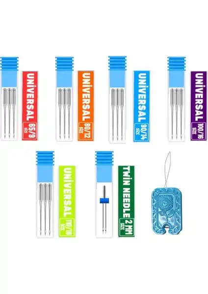 Hodbehod Ev Tipi Aile Dikiş Makine İğnesi ve Nervür Seti - Çok Yönlü Uyum Saklama