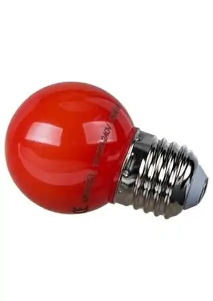 Makel Priz Tipi Gece Lambası 1W LED Ampül – Kırmızı Renkli, Geniş Açı, Uzun Ömür
