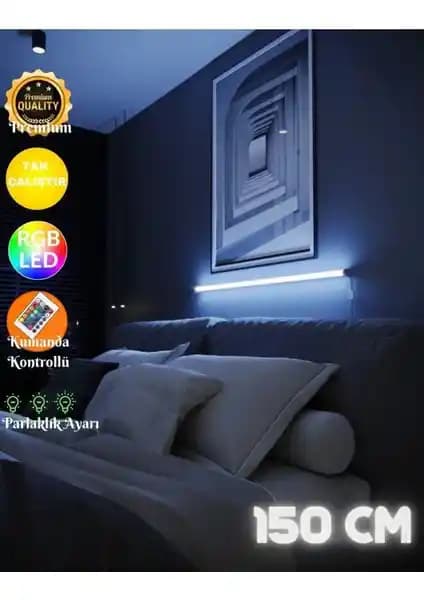 Neeko WALL STICK: Uzaktan Kumandalı 150 cm Uzunluğunda Gölgesiz RGB LED Duvar Aplikesi