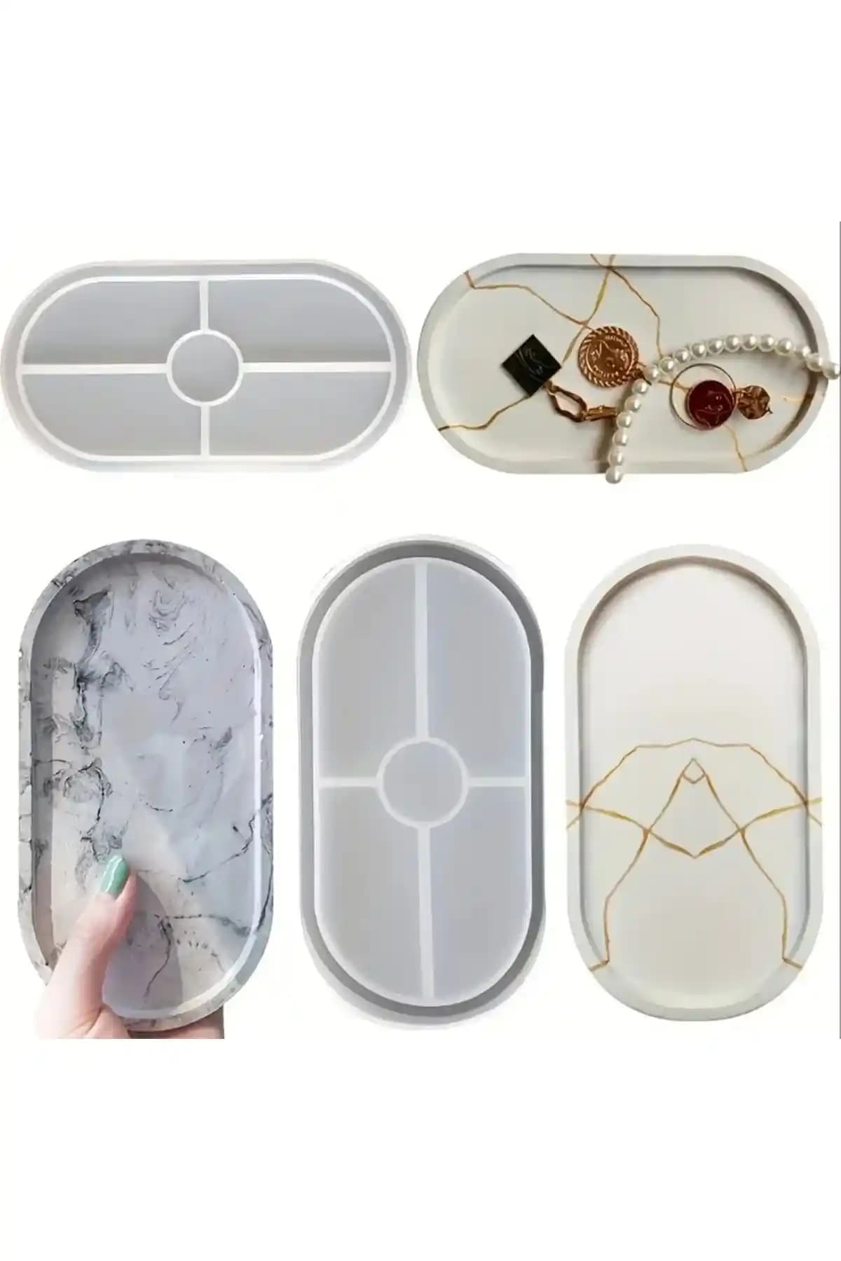 Silikon Oval Kalıp: Isıya Dayanıklı Sunumluk Tepsi Kalıbı, Estetik ve Esnek Tasarım