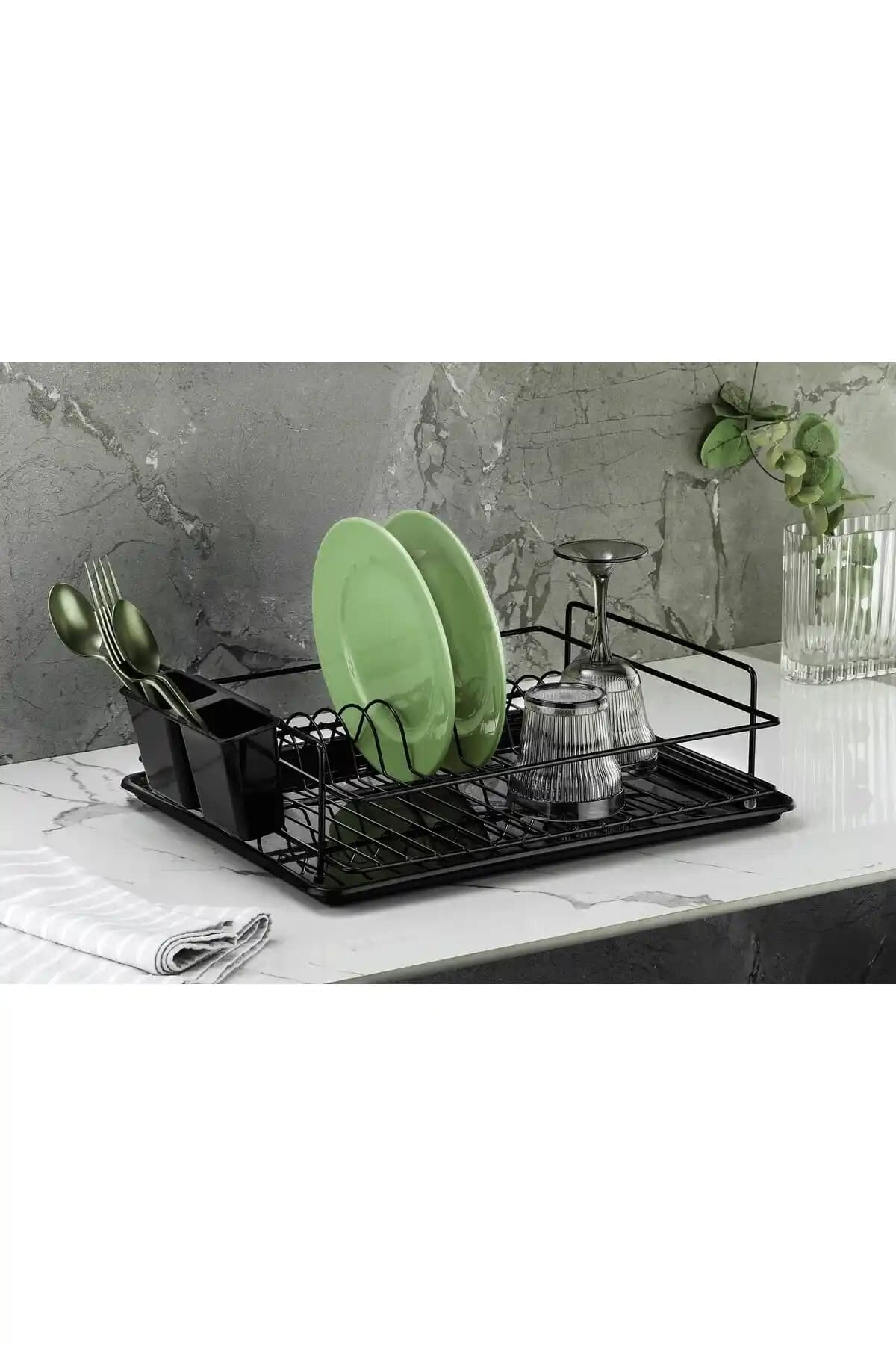 Tek Katlı Siyah Bulaşıklık: Dayanıklı Plastik, Pratik Tezgah Düzeni ve Gıda Güvenliği