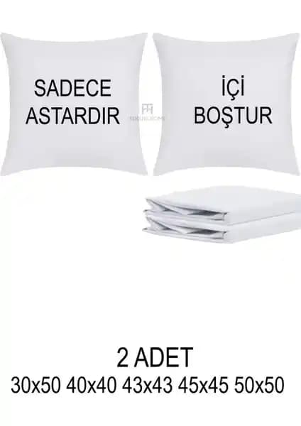 TeksNil Home İç Astar Kırlent 30x50 cm – Tela Kumaş, Fermuarlı, Dayanıklı ve Kolay Uyum