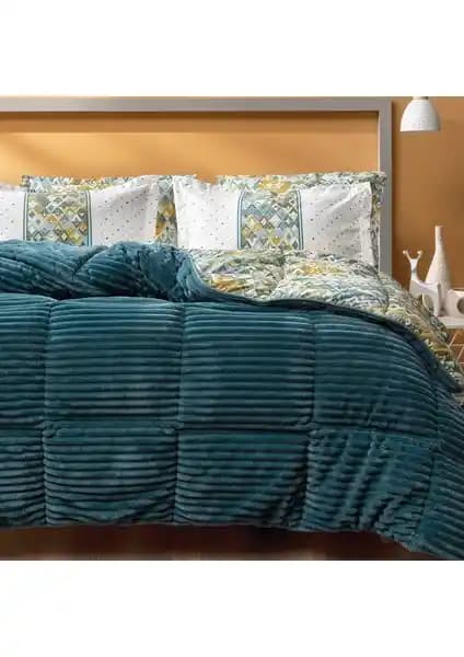 Yataş Diamond Triola Çift Kişilik Uyku Seti Yeşil Desenli ve Konforlu Tasarım