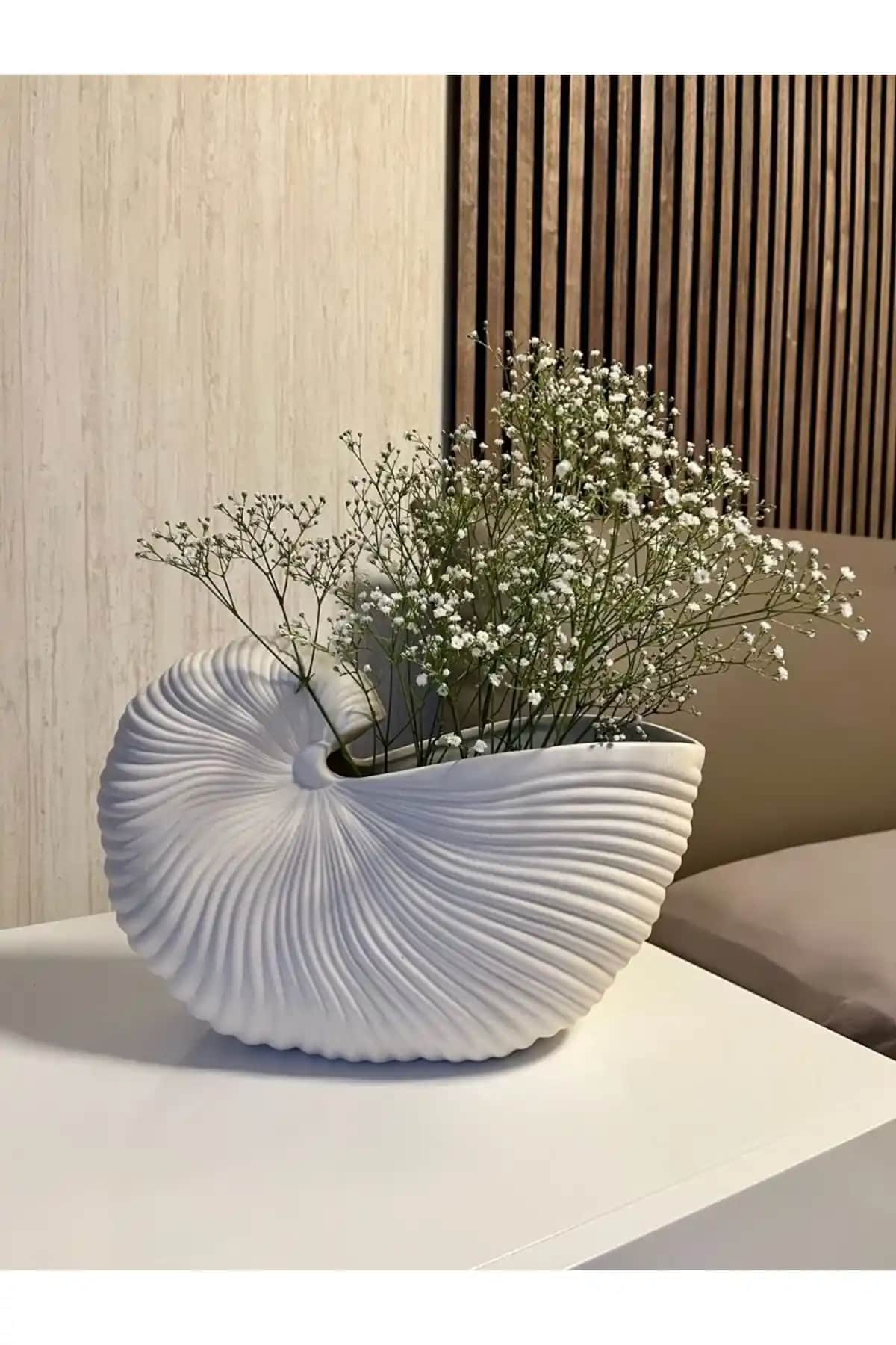 LINECRAFT Minimalist Dekoratif Midye Vazoları Hakkında Detaylar