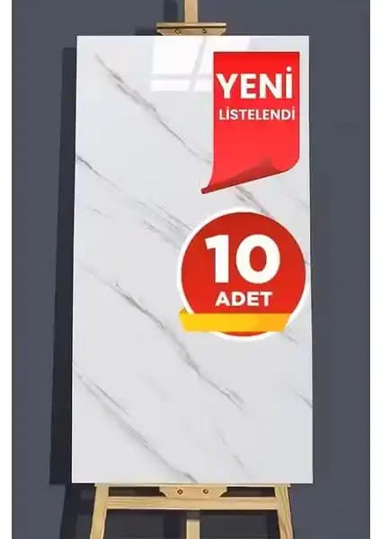 BienHome 10 Adet 30x60 cm Mermer Desenli Kendinden Yapışkanlı Duvar Paneli