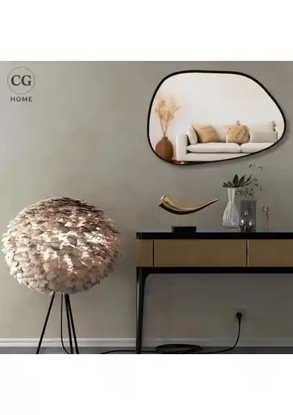 Cg Home Asimetrik Aynalar Karşılaştırması 75x55 cm ve 90x50 cm Boyutlarıyla Modern Dekorasyon İçin Uygun