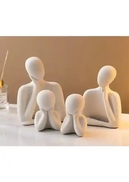 Kum's Design Dekoratif Aile Biblo Obje Modern ve Anlamlı Ev Dekorasyonu İçin
