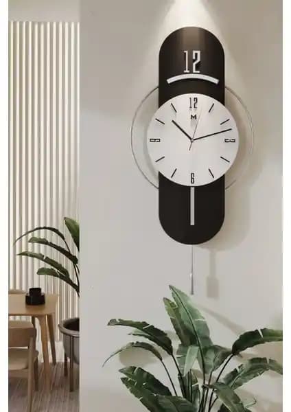 MetaQuartz Antrasit-Gümüş Milano Time: Modern ve Şık Duvar Saati ile Dekorasyonunuza Estetik Katın