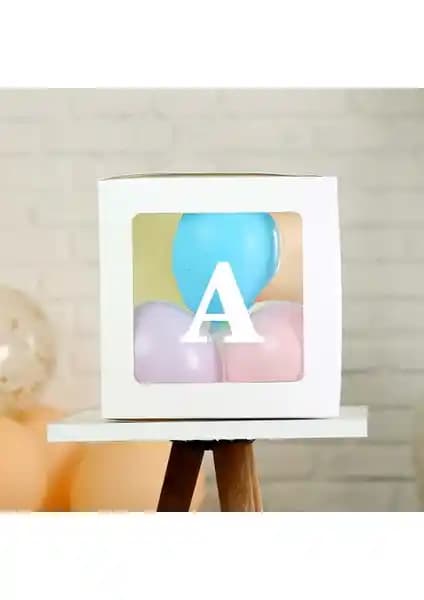 Patla<dı> Gitti Şeffaf A Harfli Beyaz Kutu ve Balon Seti ile Etkinlik Dekorasyonu Nasıl Yapılır