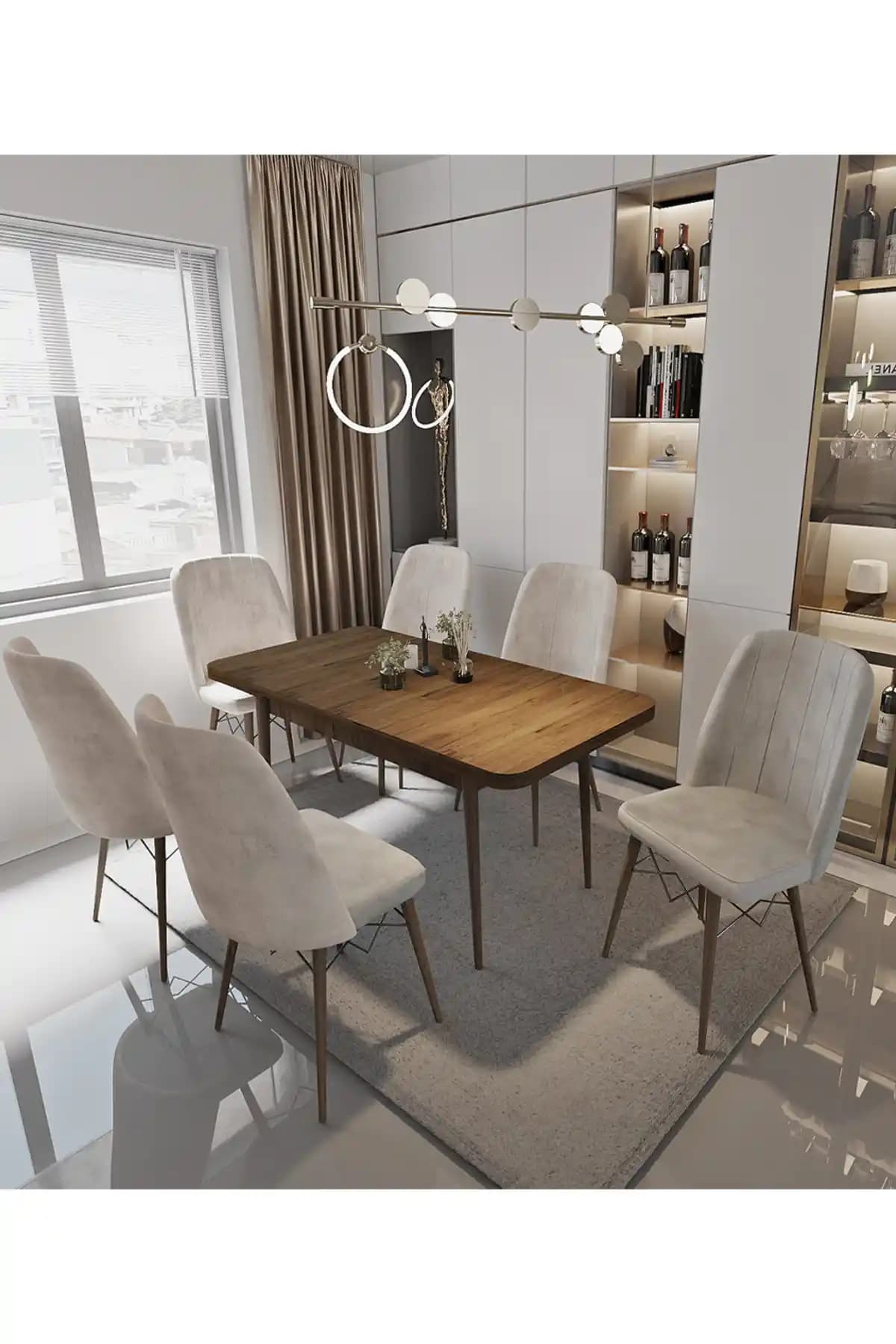 Avvio Sümela Açılabilir 80x130/80x170 Krem Renkli Yemek Masası Takımı İncelemesi