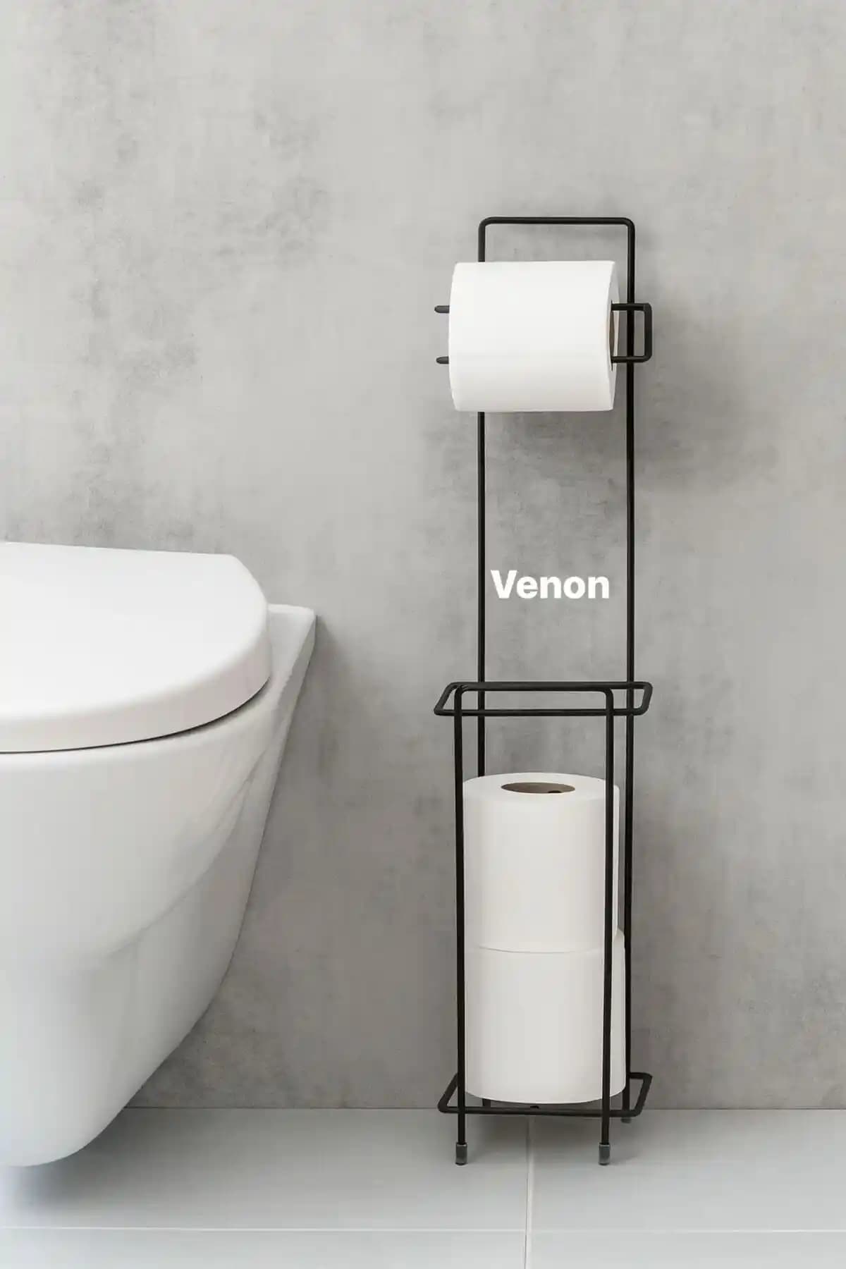 Biray Home Ayaklı Tuvalet Kağıtlığı ve Peçetelik: Şık ve Dayanıklı Banyo Aksesuarı