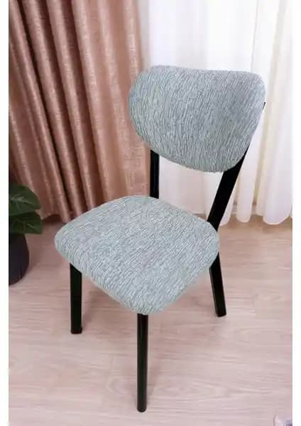 Bright Home Bohem Jakar Kumaş Sandalye Kılıfı Modern Geometrik Desenli 1 Adet