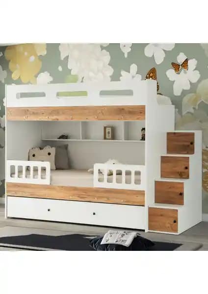 Çetin Ranza Berlin Yavrulu Ranza: Modern, Dayanıklı ve Fonksiyonel Çocuk Odası Mobilyası