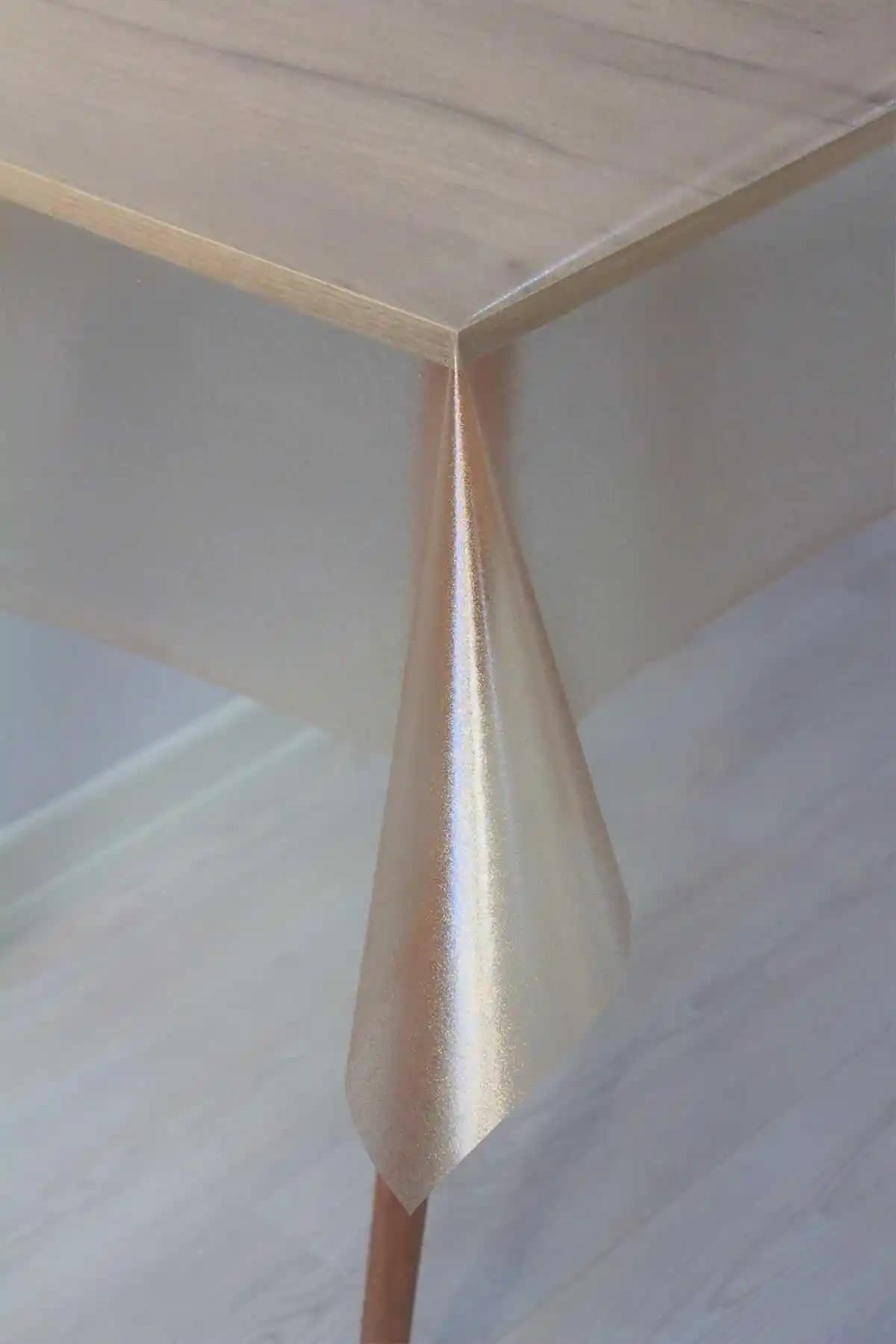 DedeEvTekstil PVC Şeffaf Simli Silinebilir Masa Örtüsü 005 Özellikleri ve Kullanımı