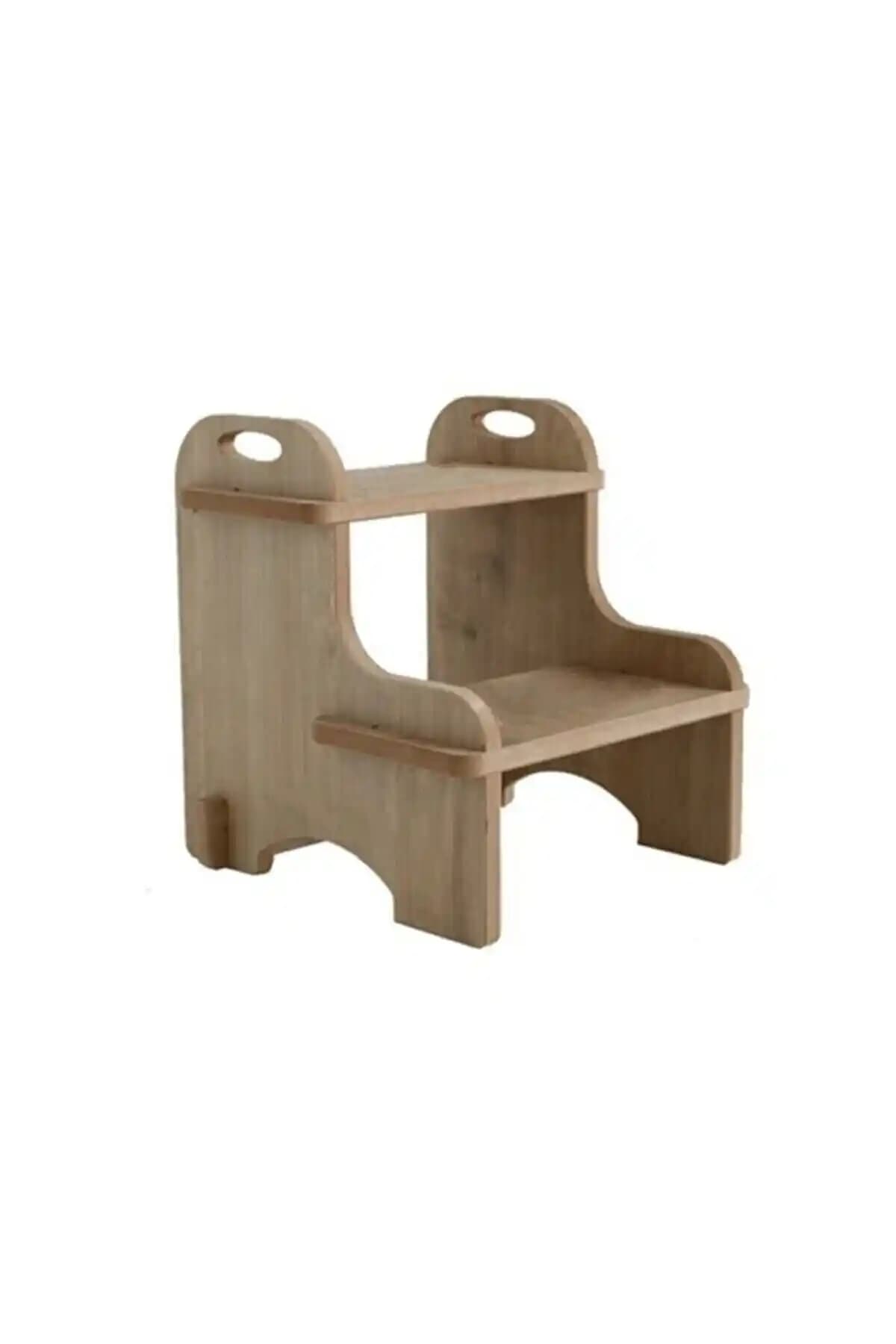 Edcoy Ahşap Basamak Tabure: Çocuklar İçin Sağlam ve Fonksiyonel Yükseltici Tasarım