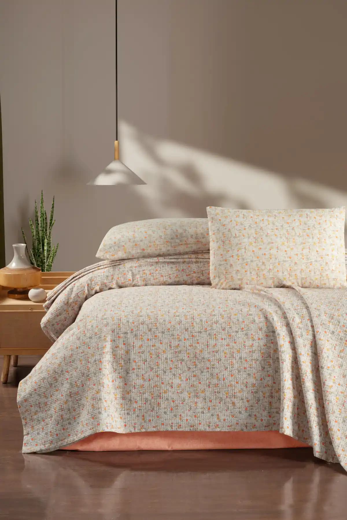 Fabric Box %100 Pamuk Battal Boy Pike Seti Aurora Yastık Kılıfı Dahil - Konforlu ve Estetik