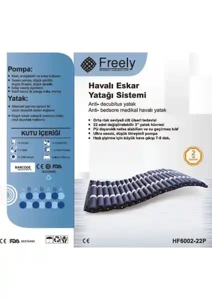 Freely HF6002 Boru Tipi Ventilasyonlu Havalı Yatak Sistemi ile Basınç Ülseri Tedavisi