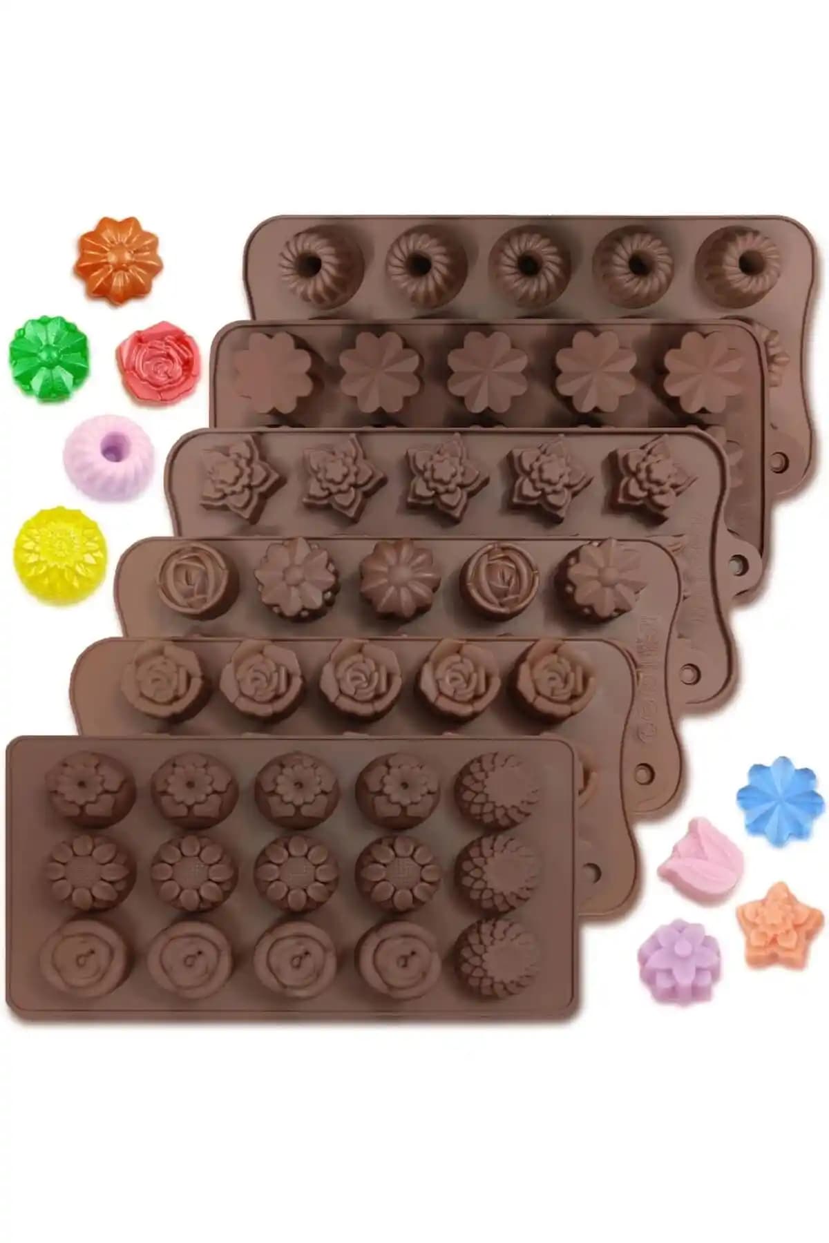 Genel Markalar 2'li Silikon Çikolata ve Dondurma Kalıbı - Dayanıklı ve Pratik