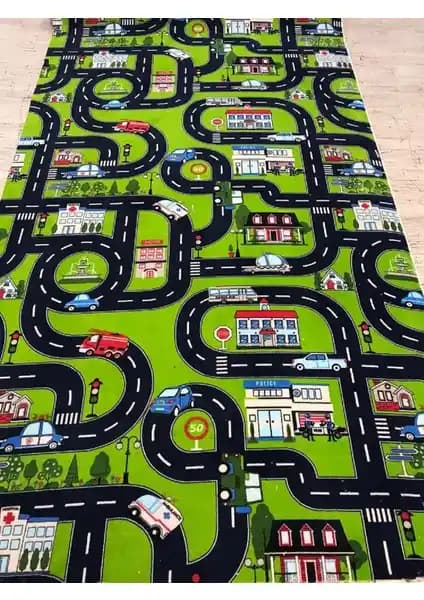 Halıser Kaymaz Taban Jel Yolluk Çocuk Halısı 100x100 cm - Güvenli ve Konforlu Tasarım