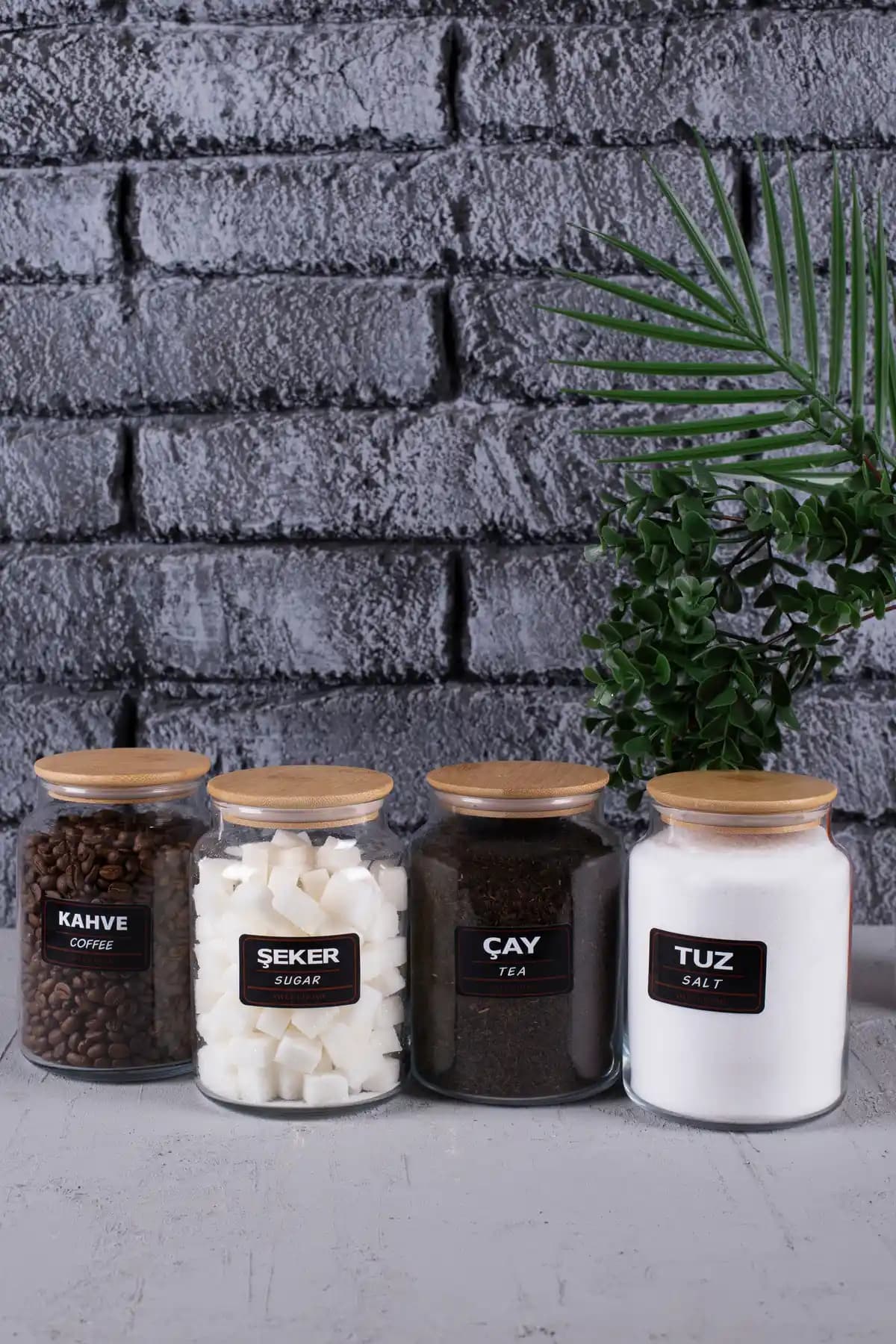 Karçiçeği Home 4'Lü 1000 ml Cam Kavanoz Seti ile Mutfakta Düzen ve Şıklık