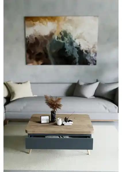 kolexonline Berlin Sihirli Sehpa Yemek Masası: Çok Fonksiyonlu ve Modern Tasarım