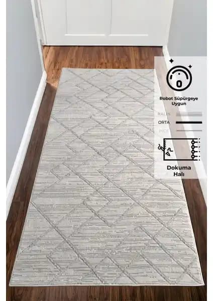 Konfor Halı 4587 Motto Yolluk: Modern Tasarım ve Dayanıklı Dokuma ile Konforlu Kullanım