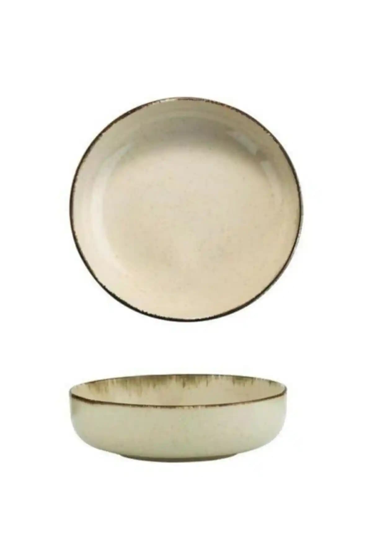 Kütahya Porselen Pearl Mood 15 cm Tarçın Renkli Çorba Kasesi 2'li Set