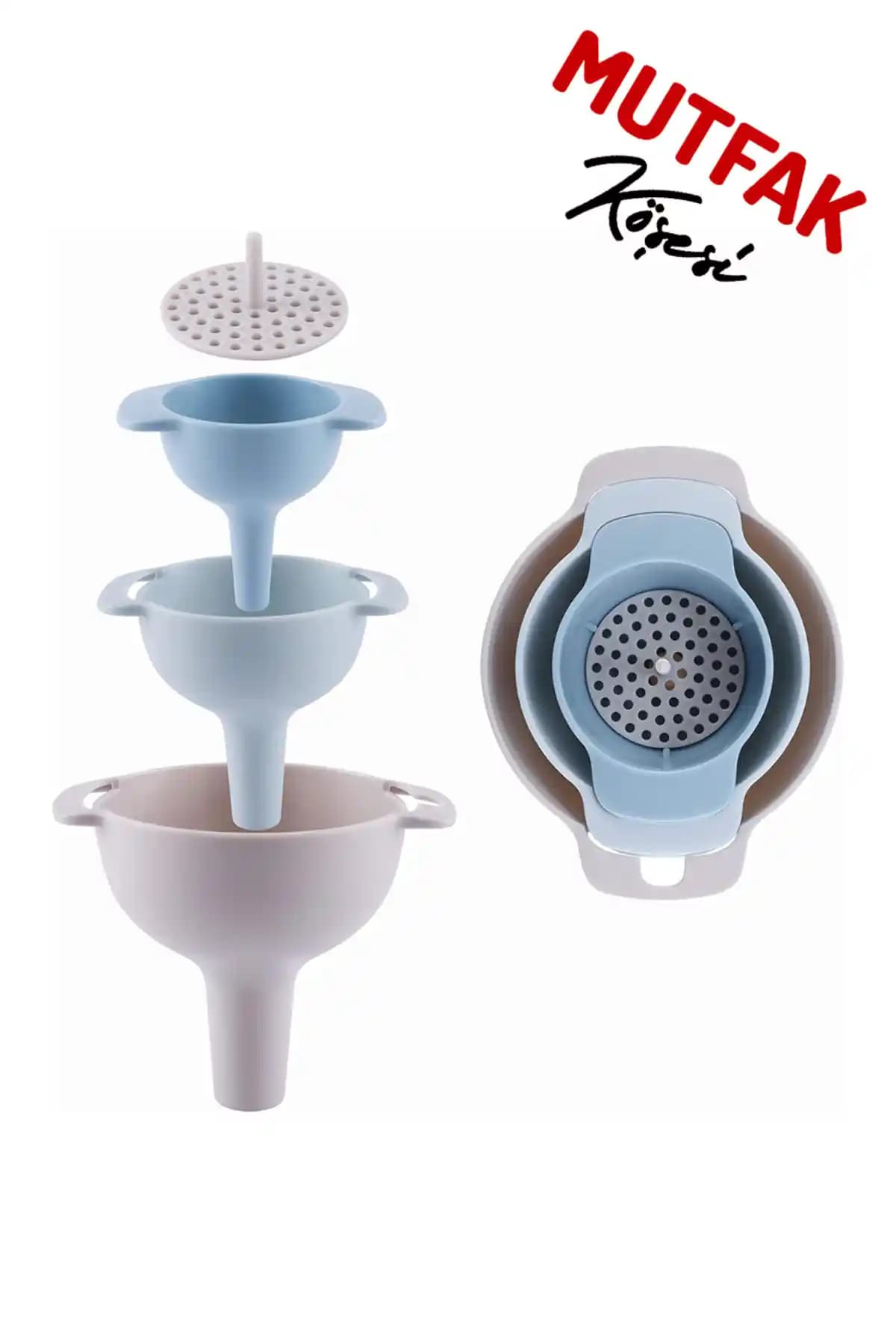 Mutfak Köşesi Fiori Pratik 4'lü Huni Seti: Fonksiyonel ve Şık Tasarım