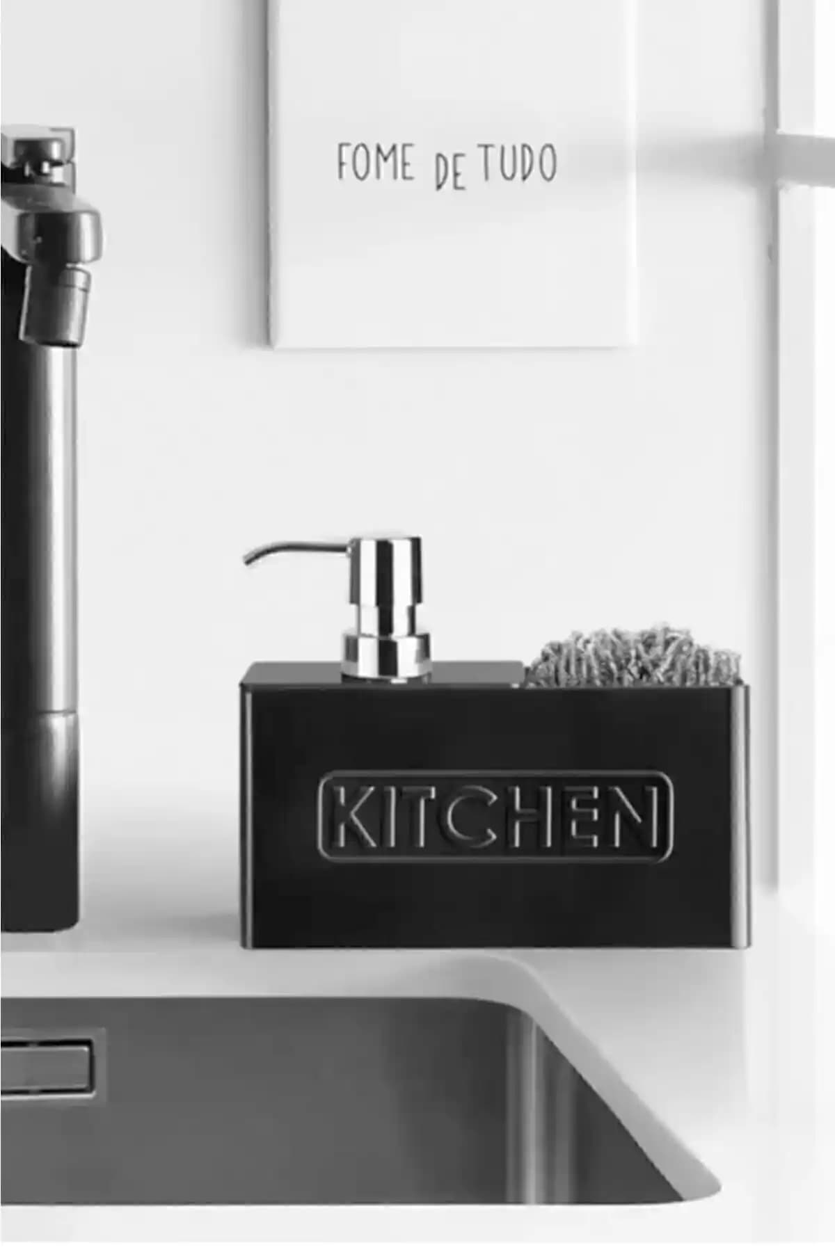 Perotti Kitchen Mutfak Sıvı Sabunluk Siyah - Dayanıklı ve Modern Tasarım