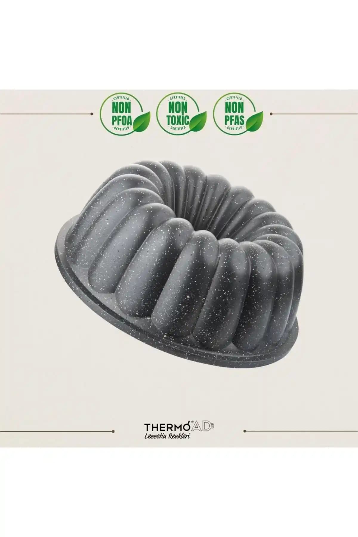 ThermoAD Granit Dilimli Kek Kalıbı 26 cm - Dayanıklı ve Yapışmaz Tasarım