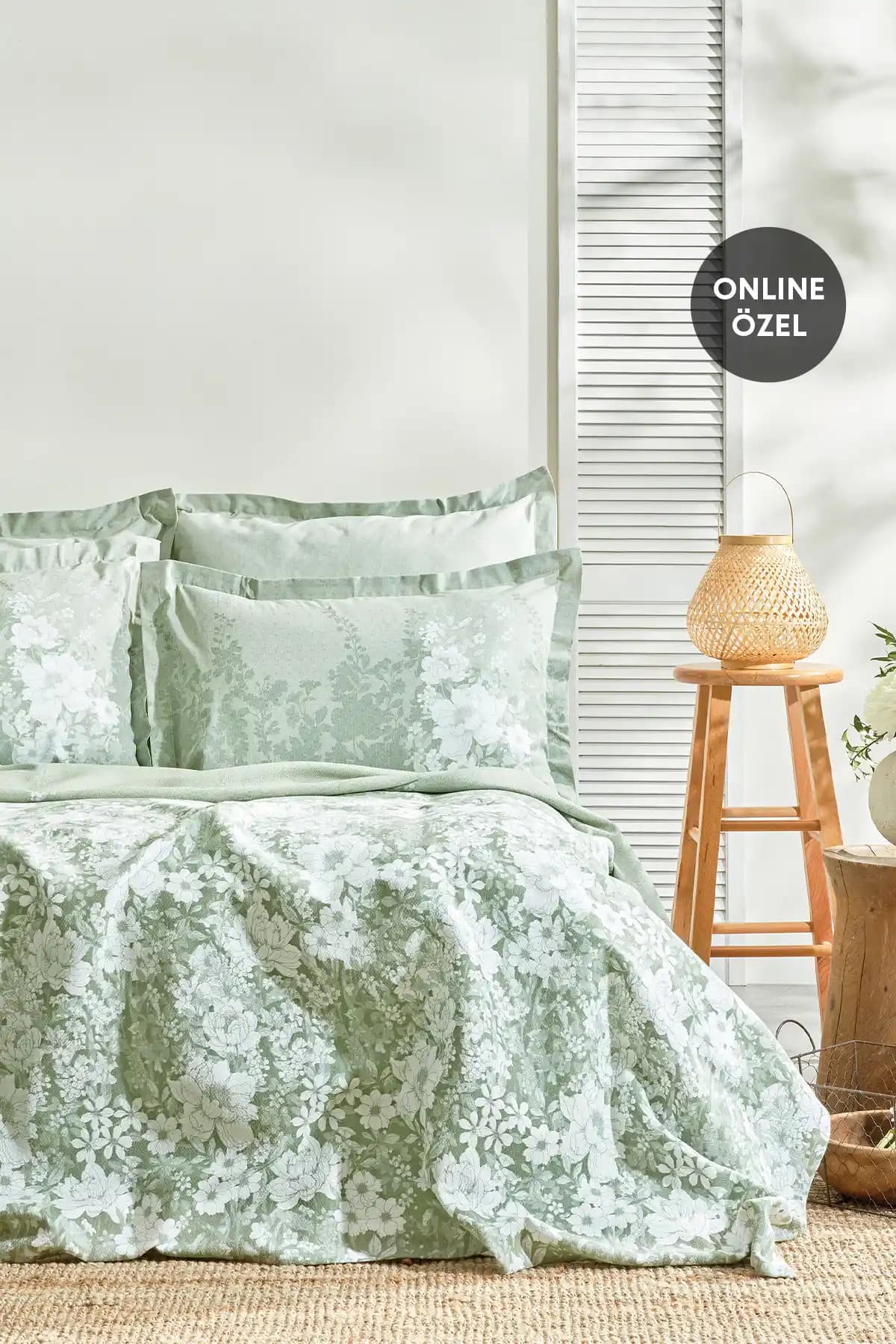 Yataş Andressa Tek Kişilik Adaçayı Renkli Pike Takımı – Şık ve Dayanıklı Tasarım