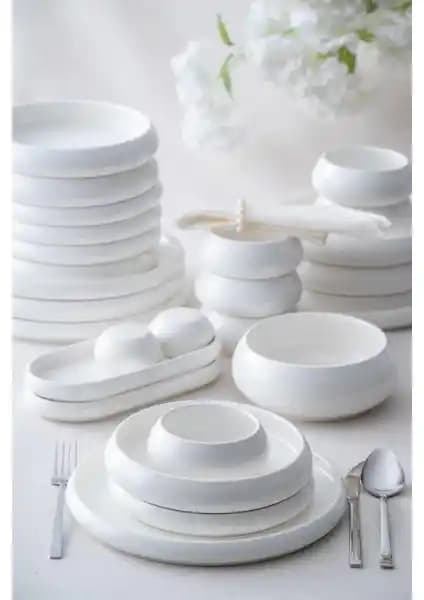 Acar Full Moon 6 Kişilik 29 Parça Porselen Yemek Takımı Günlük ve Özel Kullanım