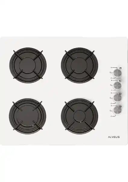 Alveus Gls 640 Beyaz Ankastre Cam Ocak: Modern ve Güvenli Mutfak Tasarımı
